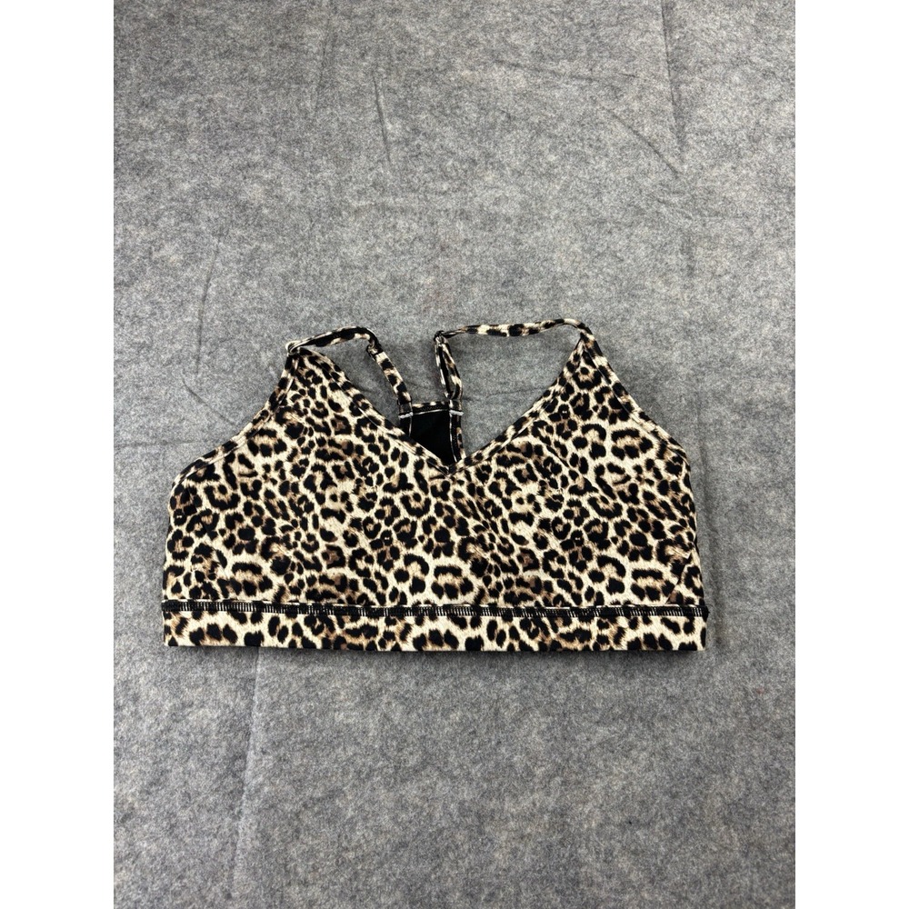 Zyia Active Sports‎ Bra Womens XL Leopard Brilliant Mesh Racerback Mesh Back
